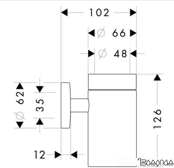 Стакан для зубной щетки и пасты Hansgrohe Logis 40518000 фото 3