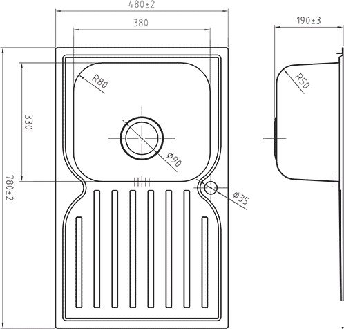 Кухонная мойка IDDIS Strit STR78SLi77 Кухонная мойка IDDIS Strit STR78SLi77