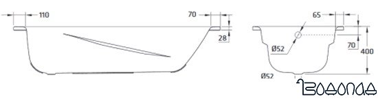 Ванна BLB Universal Anatomica 150x75 фото 4