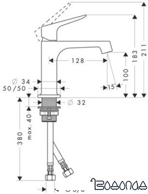 Смеситель Axor Citterio M 34017000