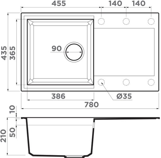 Кухонная мойка Omoikiri Sakaime 78 GR (leningrad grey) фото 4