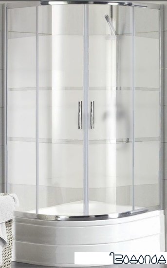 Душевой уголок Coliseum DB230782Z 90x90 (прозрачное стекло с широкими полосками)