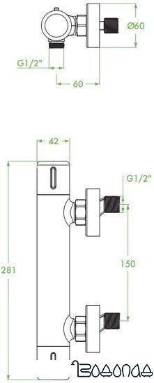 Смеситель Laveo Pretto BAO 74TD