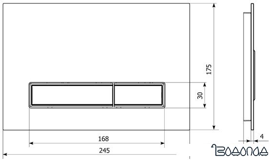 Панель смыва Lavinia Boho Relfix 3805003B (черный) фото 4
