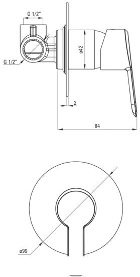 Смеситель Deante Arnika BQA 044L