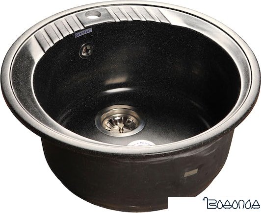 Кухонная мойка GranFest GF-R520 (черный)