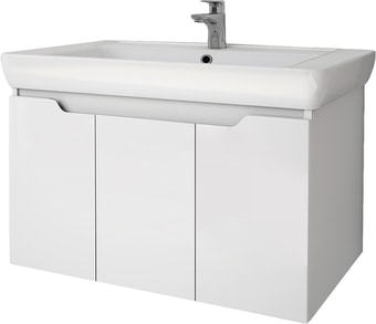 Мебель для ванных комнат Dreja Тумба под умывальник Q (D) 80 99.1003 (белый глянец)