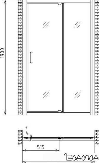 Душевая дверь Gemy Sunny Bay S28191E фото 4