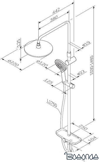 Душевая система AM.PM Like F0780222
