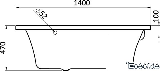 Ванна Santek Карибы 140x140 (1WH111982)