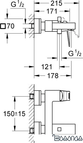 Смеситель Grohe Eurocube 23140000