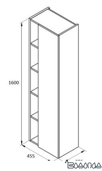Roca Шкаф-пенал Etna 857303445 фото 3