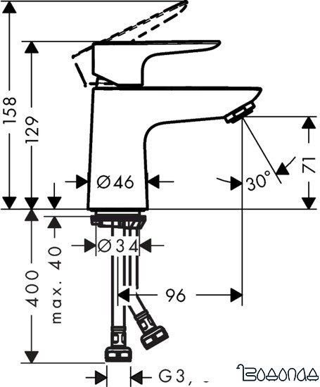 Смеситель Hansgrohe Talis E 71701000 фото 4