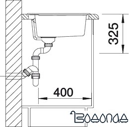 Кухонная мойка Blanco Rondoval 45 (мускат) [521918]