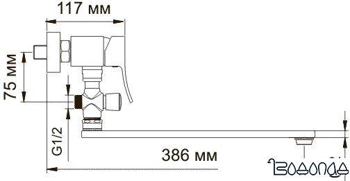 Смеситель Wasserkraft Aller 1062L