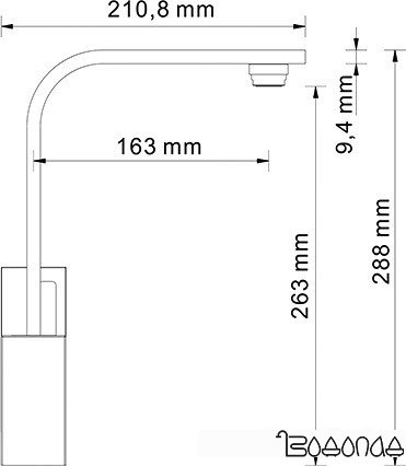 Смеситель Wasserkraft Alme 1507