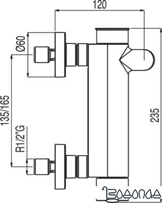 Смеситель Tres 181474