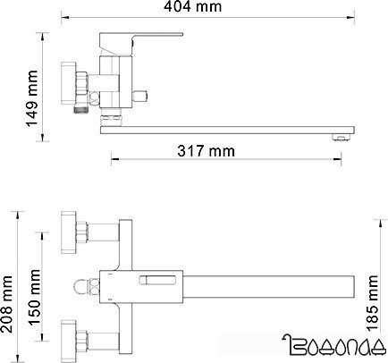 Смеситель Wasserkraft Alme 1502L