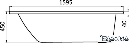 Ванна Santek Монако 160x70 (1WH111977)