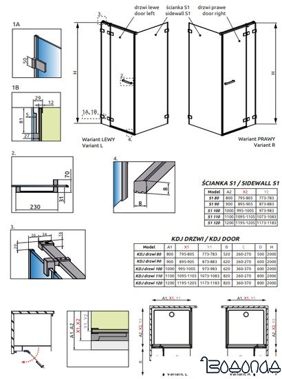 Душевая стенка Radaway Euphoria S1 110 383053-01 фото 4