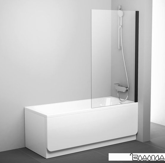 Шторка Ravak Pivot PVS1 80 (черный/прозрачное)