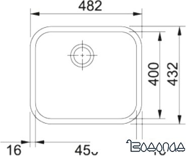 Кухонная мойка Franke GAX 110-45 [122.0021.440]