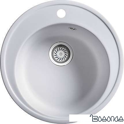 Кухонная мойка Belux BRG-51-01 (белый кварц) фото 1 Кухонная мойка Belux BRG-51-01 (белый кварц) фото 1