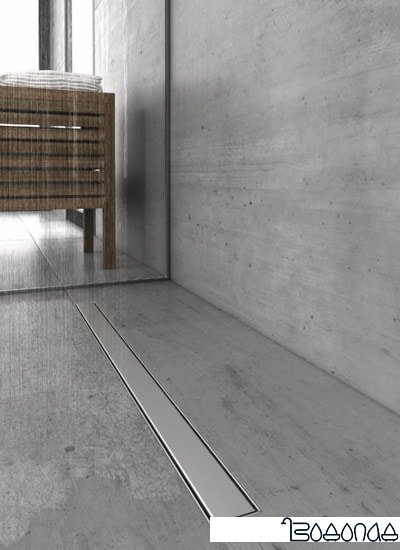 Трап/канал Berges Wasserhaus B1 Keramik 800 090019 (матовый хром) фото 4