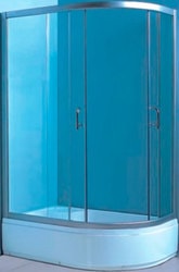 Душевой уголок Coliseum Satriya T-100 левая (матовое стекло)