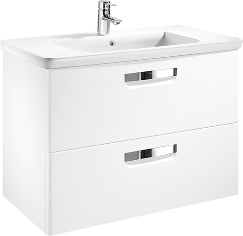 Roca Тумба под умывальник Gap 80 (белый глянец)