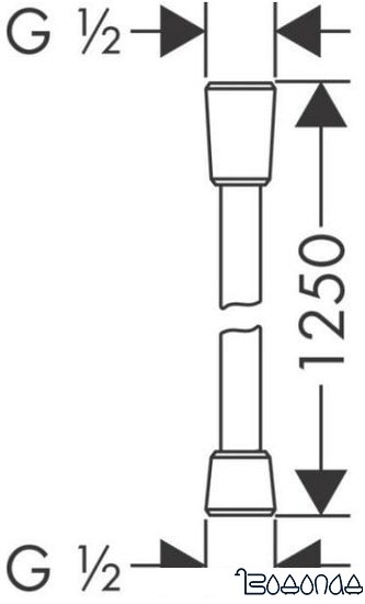 Душевой шланг Hansgrohe Isiflex 28272670