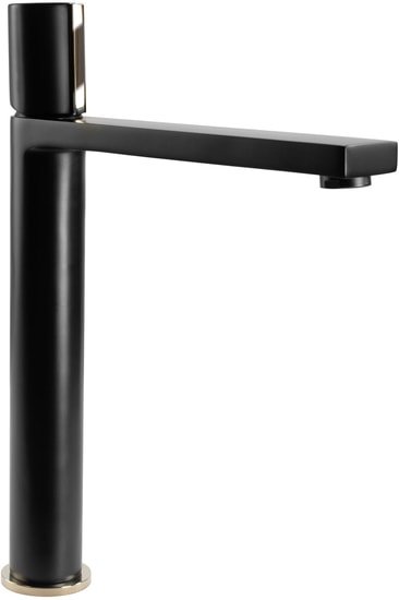 Смеситель Rea Icon REA-B5681 (черный/золотой)