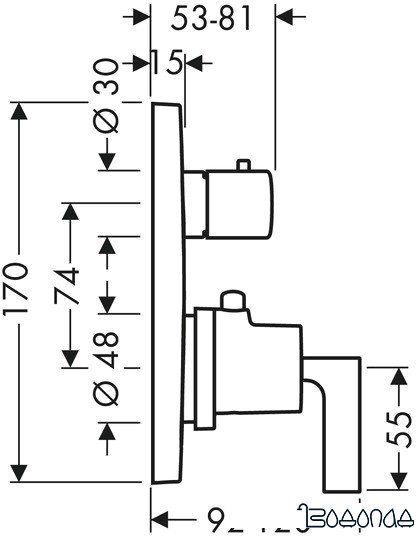 Смеситель Axor Citterio 39720000