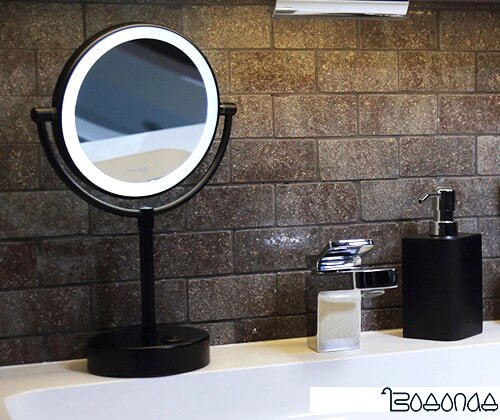 Косметическое зеркало Wasserkraft K-1005 (черный) фото 2