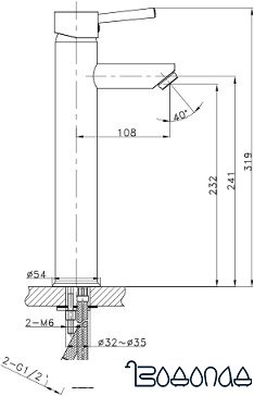 Смеситель HIMARK Bau-mark 11023 00A фото 4