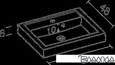 Умывальник Riho Bologna 60x48 (F7BO106048111) фото 2