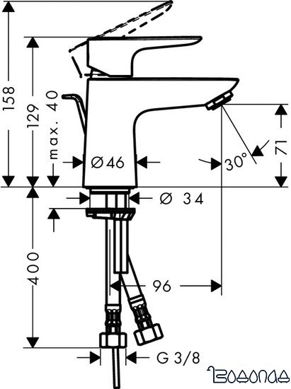 Смеситель Hansgrohe Talis E 71700000