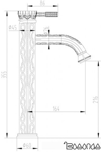 Смеситель Lemark Jasmine LM6609B