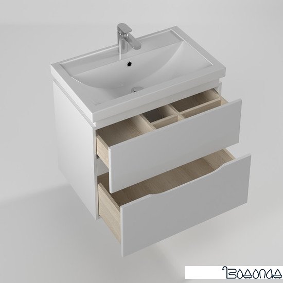 Briz Тумба подвесная Сити 70 с умывальником Фостер