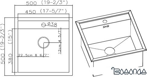 Кухонная мойка Asil AS 218 F (матовая, 1.2 мм) Кухонная мойка Asil AS 218 F (матовая, 1.2 мм)