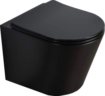 Унитаз CeramaLux B2330-1MB (черный матовый)