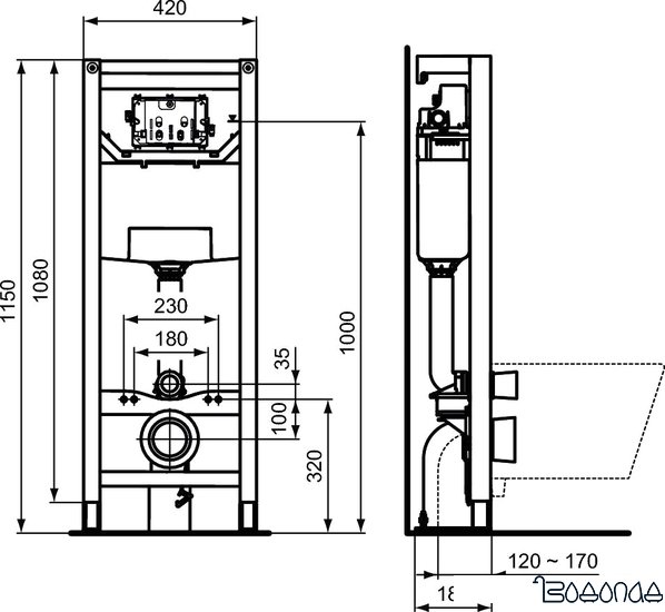 Унитаз Ideal Standard R020467 + W941102