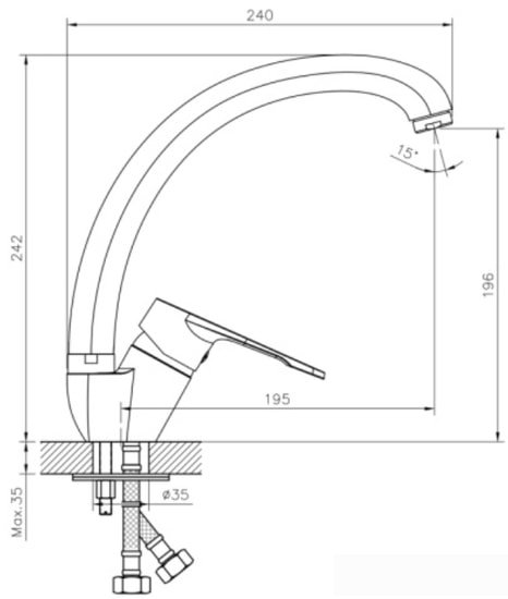 Смеситель Decoroom DR23021