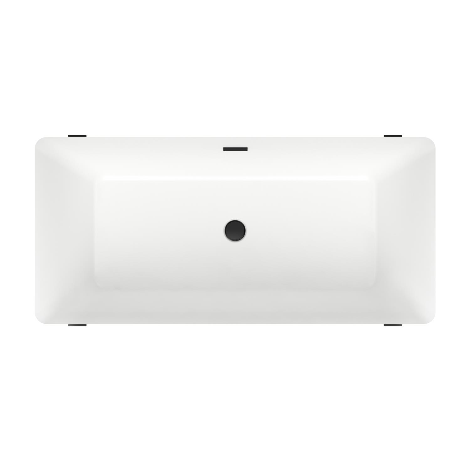 Контраст white and matte black ванны Wellsee FR.Euphoria