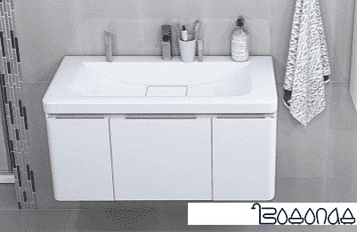 Акватон Тумба под умывальник Шерилл 85 (белый глянец)