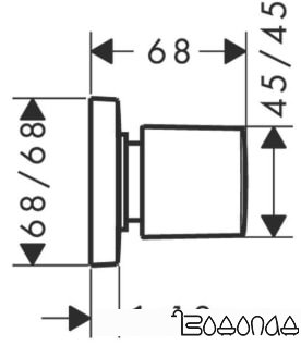 Вентиль Hansgrohe PuraVida 15978400 (белый/хром) фото 2