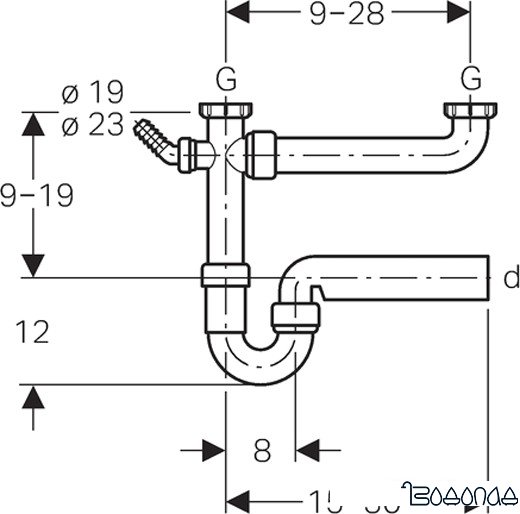 Сифон Geberit 152.715.11.1