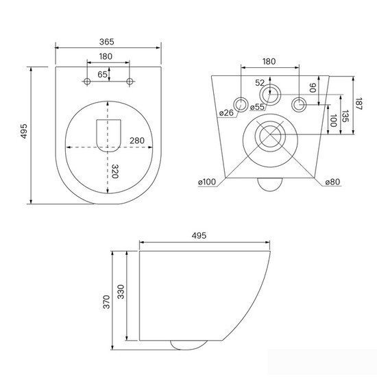 Унитаз IDDIS Blanco BLAR3BMi25
