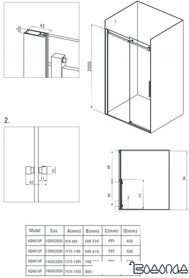 Душевая дверь Deante Hiacynt 100 KQH 010P фото 3