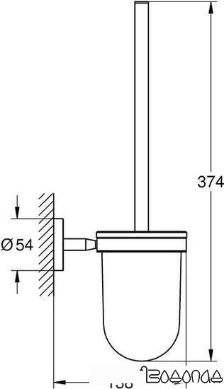 Ершик для унитаза Grohe BauCosmopolitan 40463001